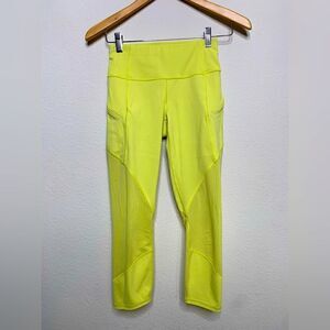 Lime Yellow Athleta Tights